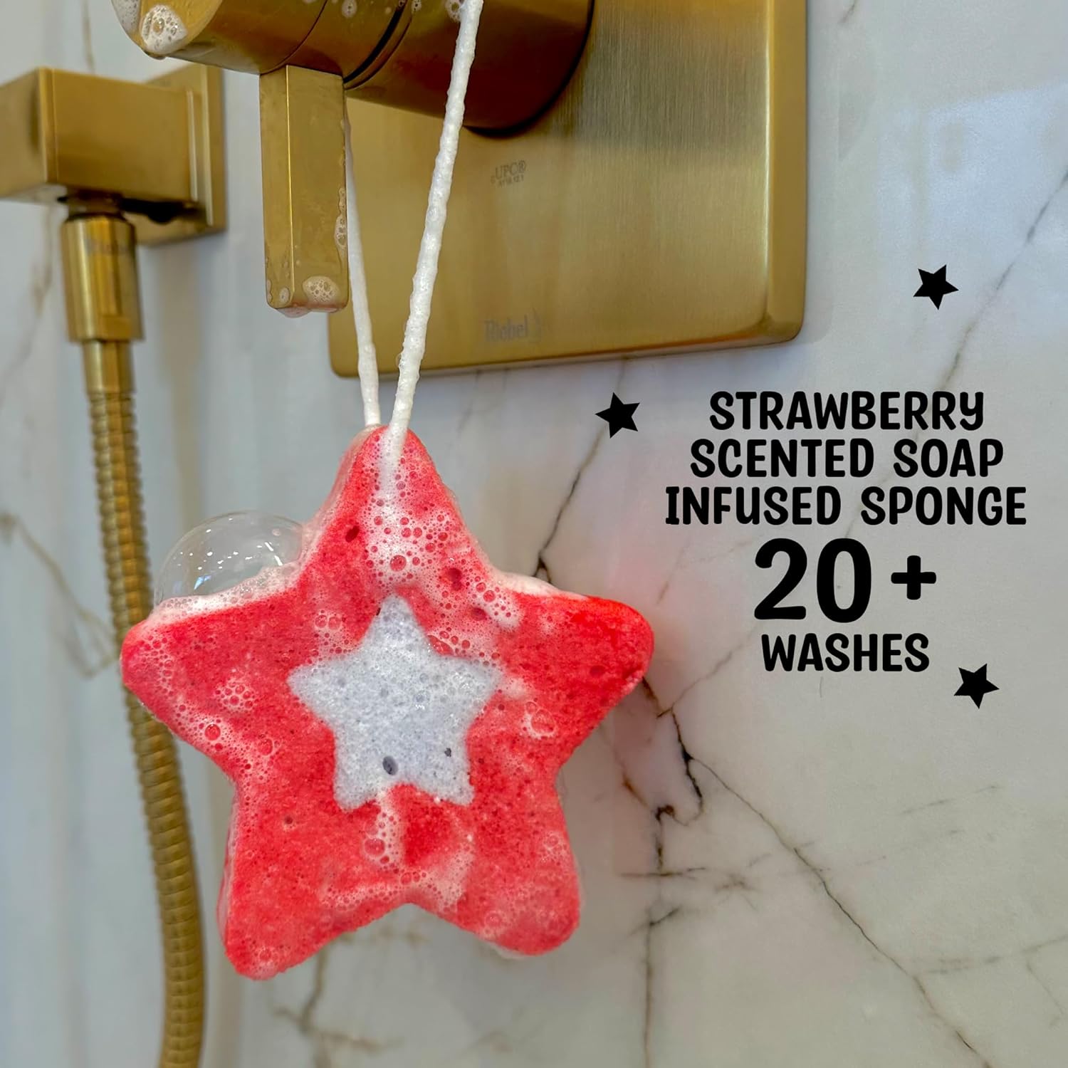 Superstar Soap Infused Sponge in Strawberries and Dreams