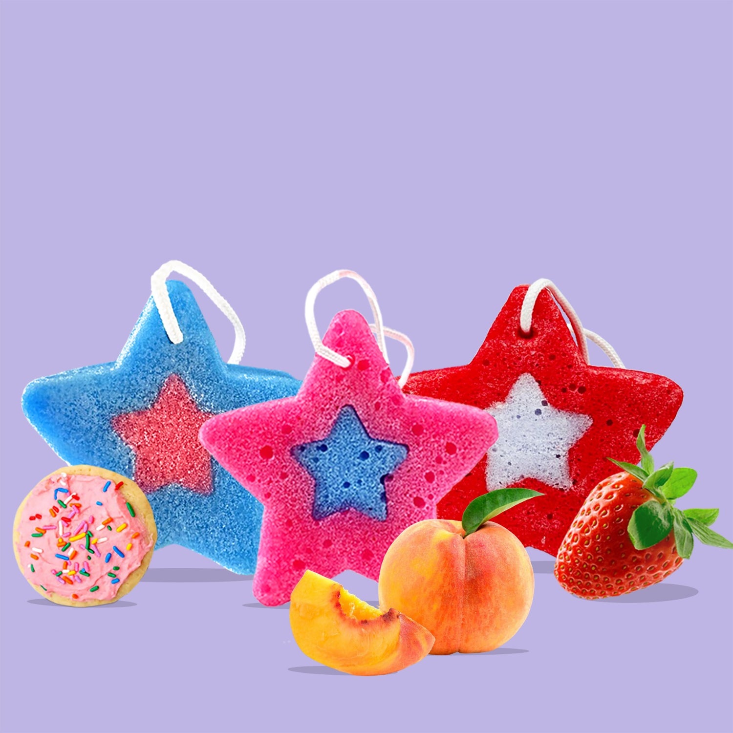 Superstar Soap Infused Sponge in Strawberries and Dreams