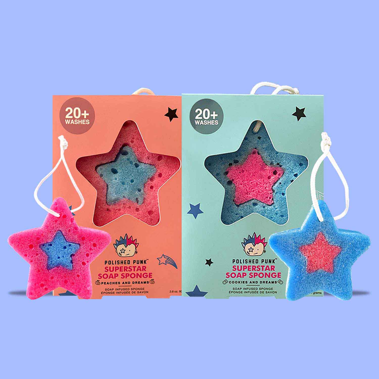 Superstar Soap Sponges - Bundle of 2