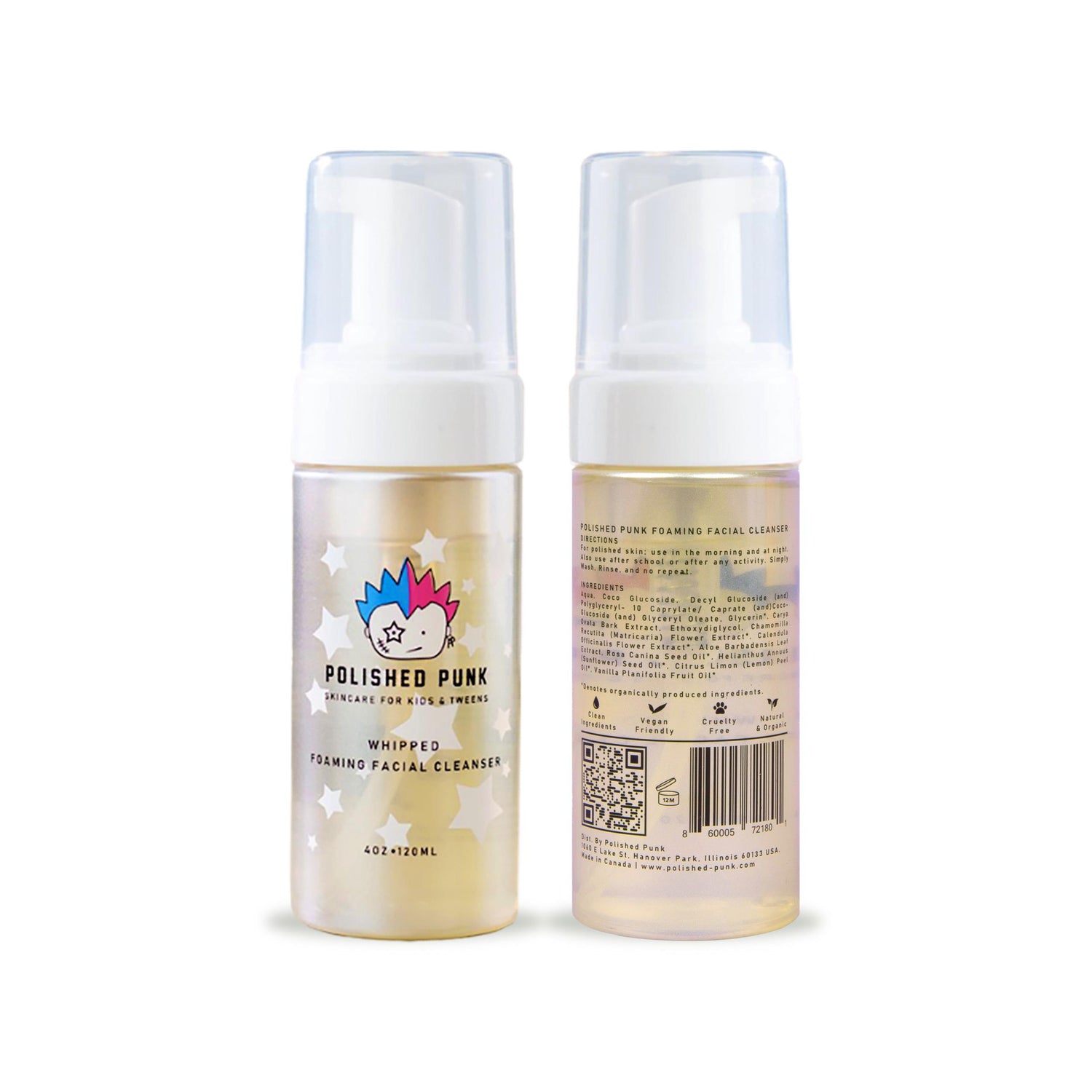 Fragrance Free and Tear Free Whipped Foaming Facial Cleanser