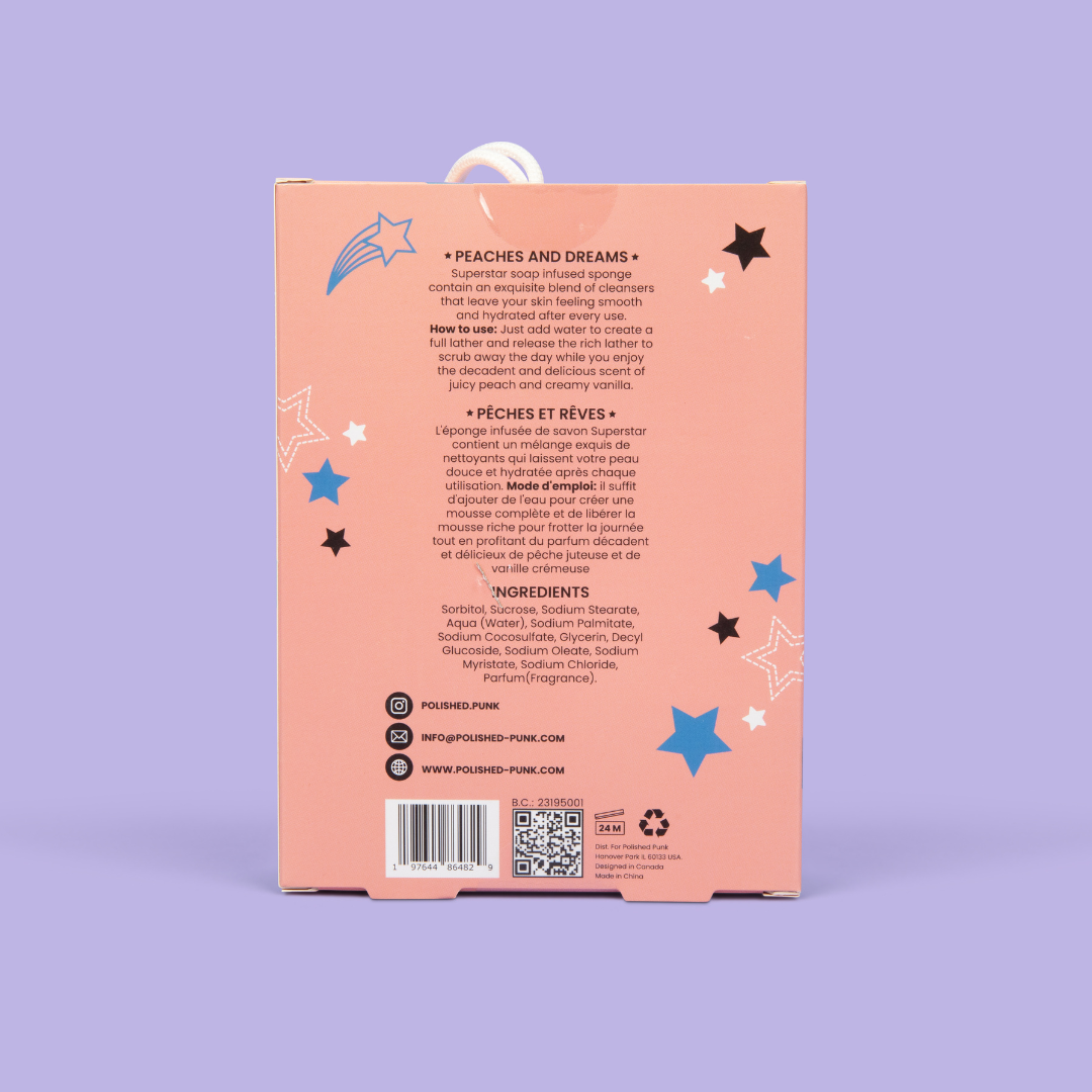 Superstar Soap Sponge in Peaches And Dreams